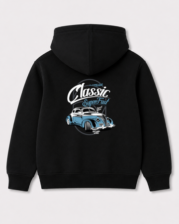 Black hoodie back 3395