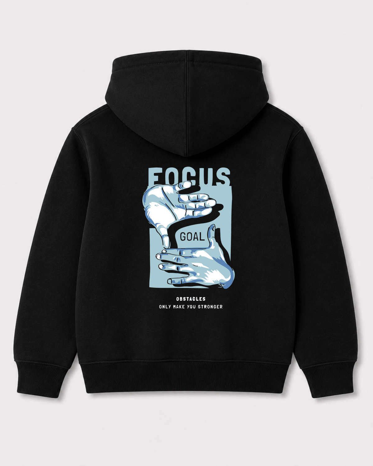 Black hoodie back 3406