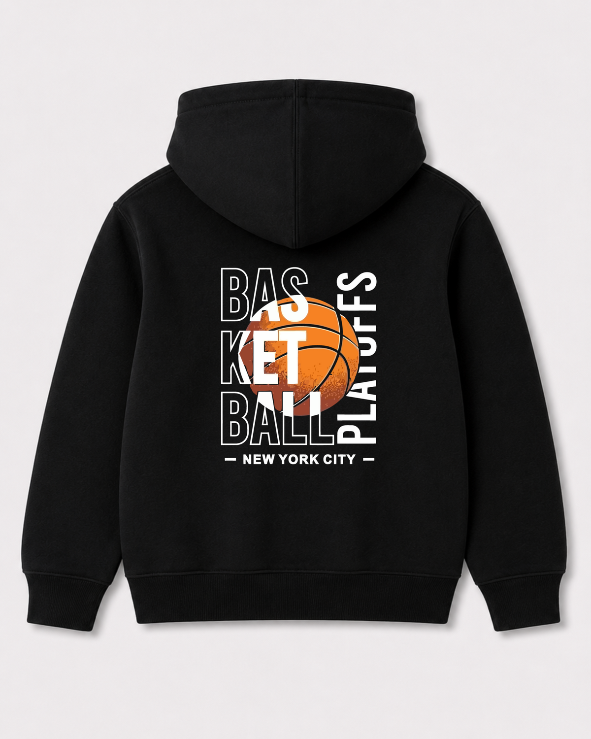 Black hoodie back 3410