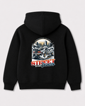 Black hoodie back 3411