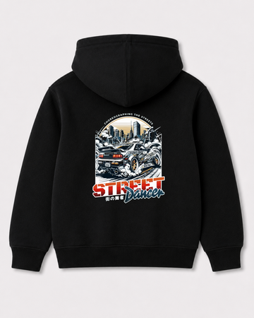 Black hoodie back 3411