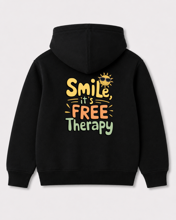 Black hoodie back 3413