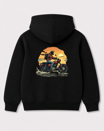 Black hoodie back 3417