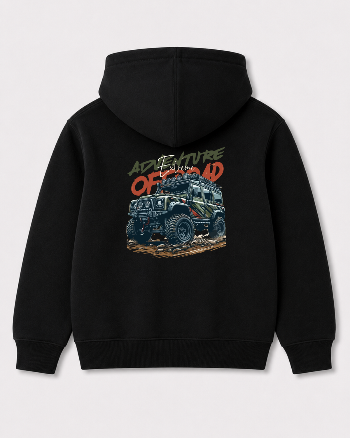 Black hoodie back 3418