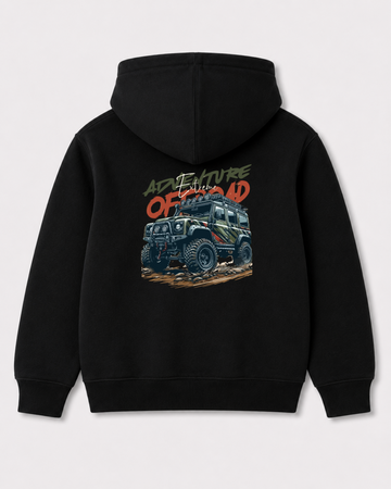 Black hoodie back 3418