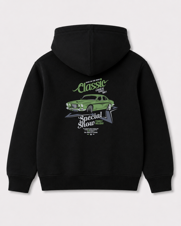 Black hoodie back 3421