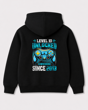 Black hoodie back 3426