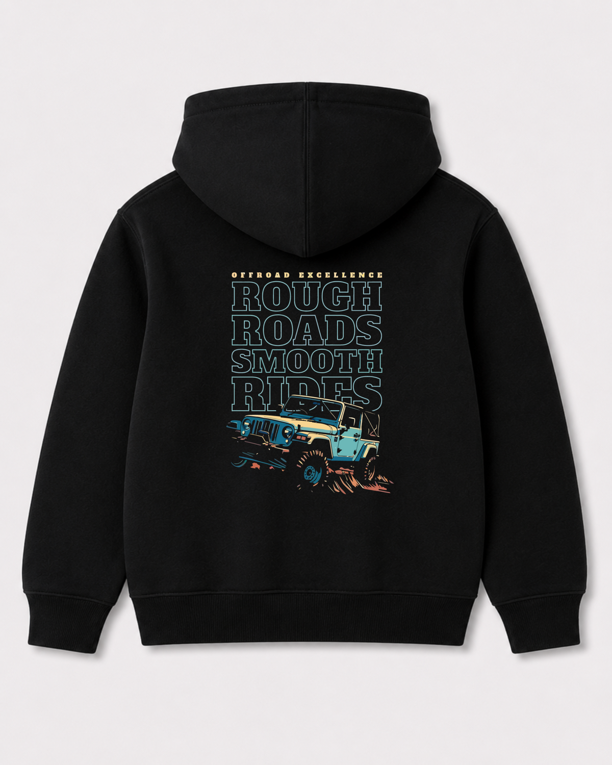 Black hoodie back 3428