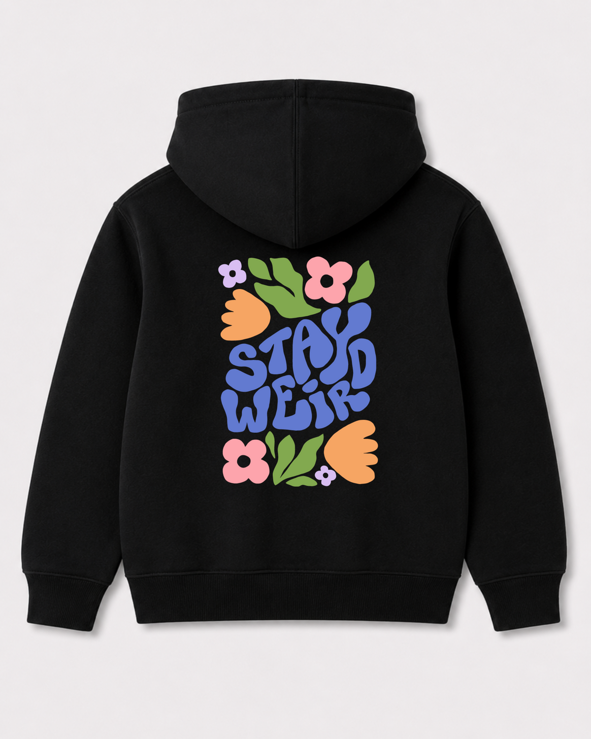 Black hoodie back 3438