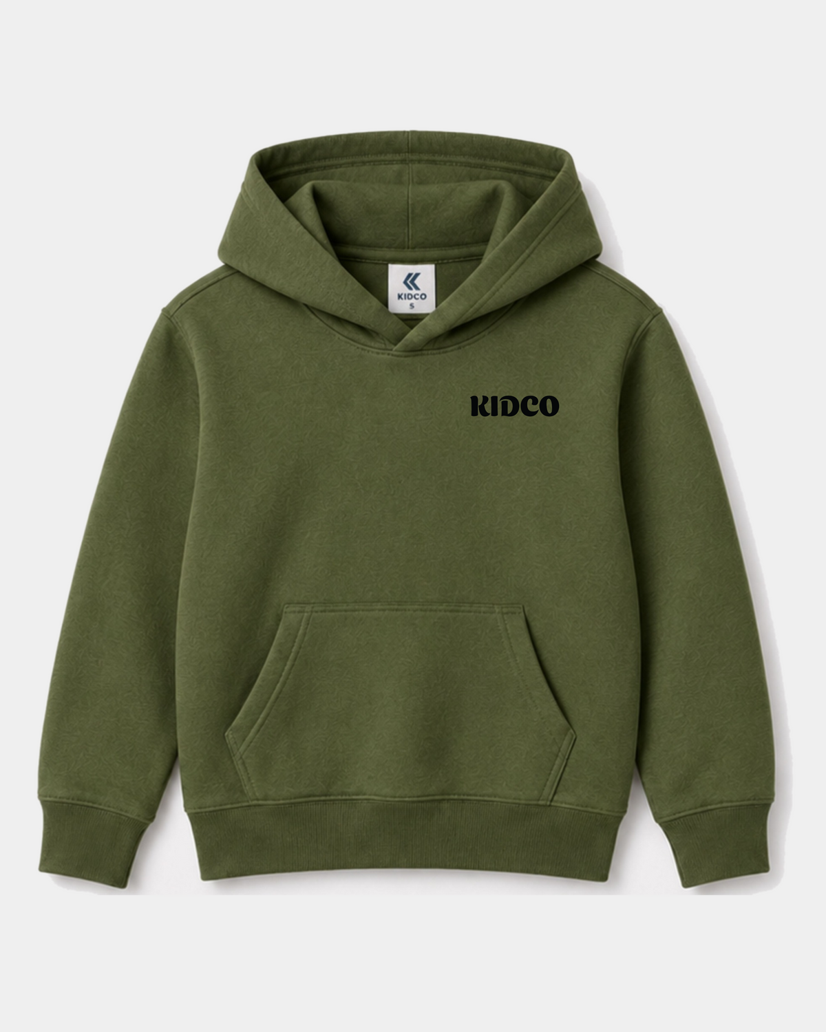 Olive green hoodie front