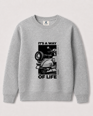 Light Grey Sweatshirt back 3374