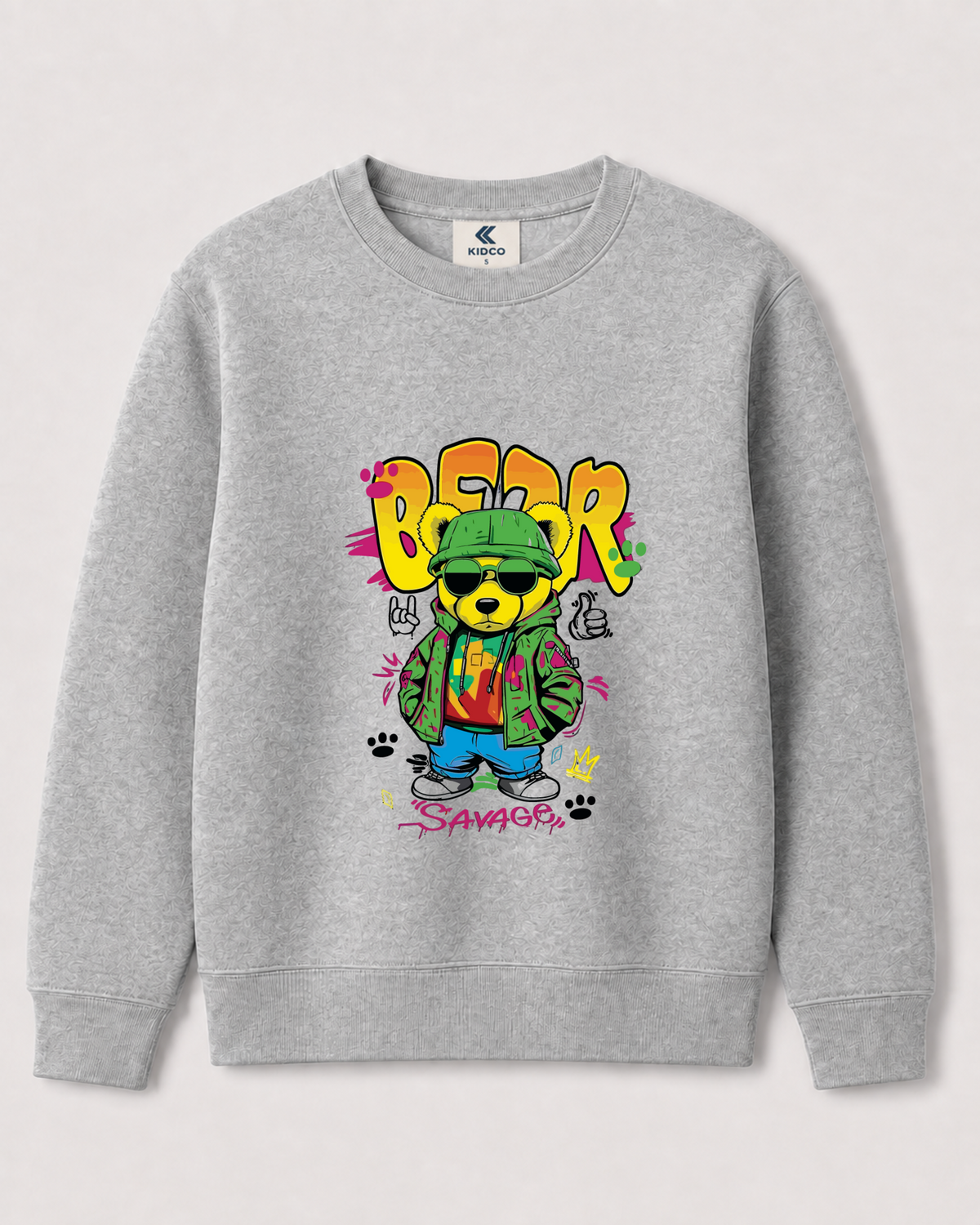 Light Grey Sweatshirt back 3392