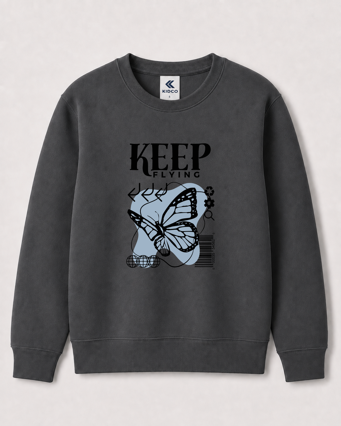 Dark Grey Sweatshirt back 1129