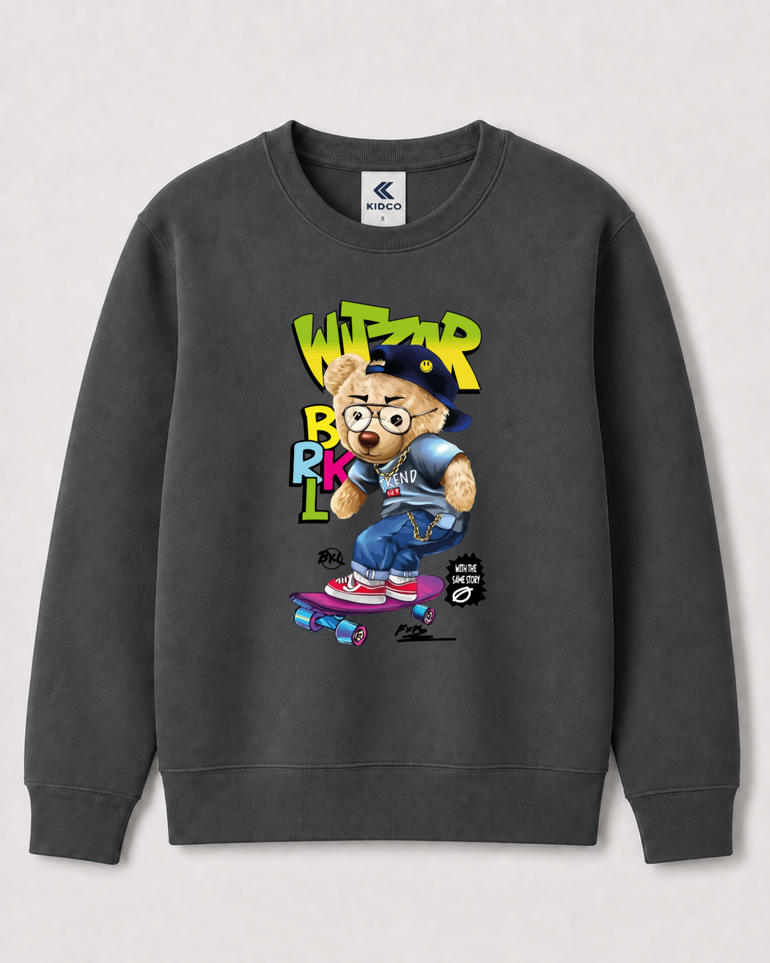 Dark Grey Sweatshirt back 3046