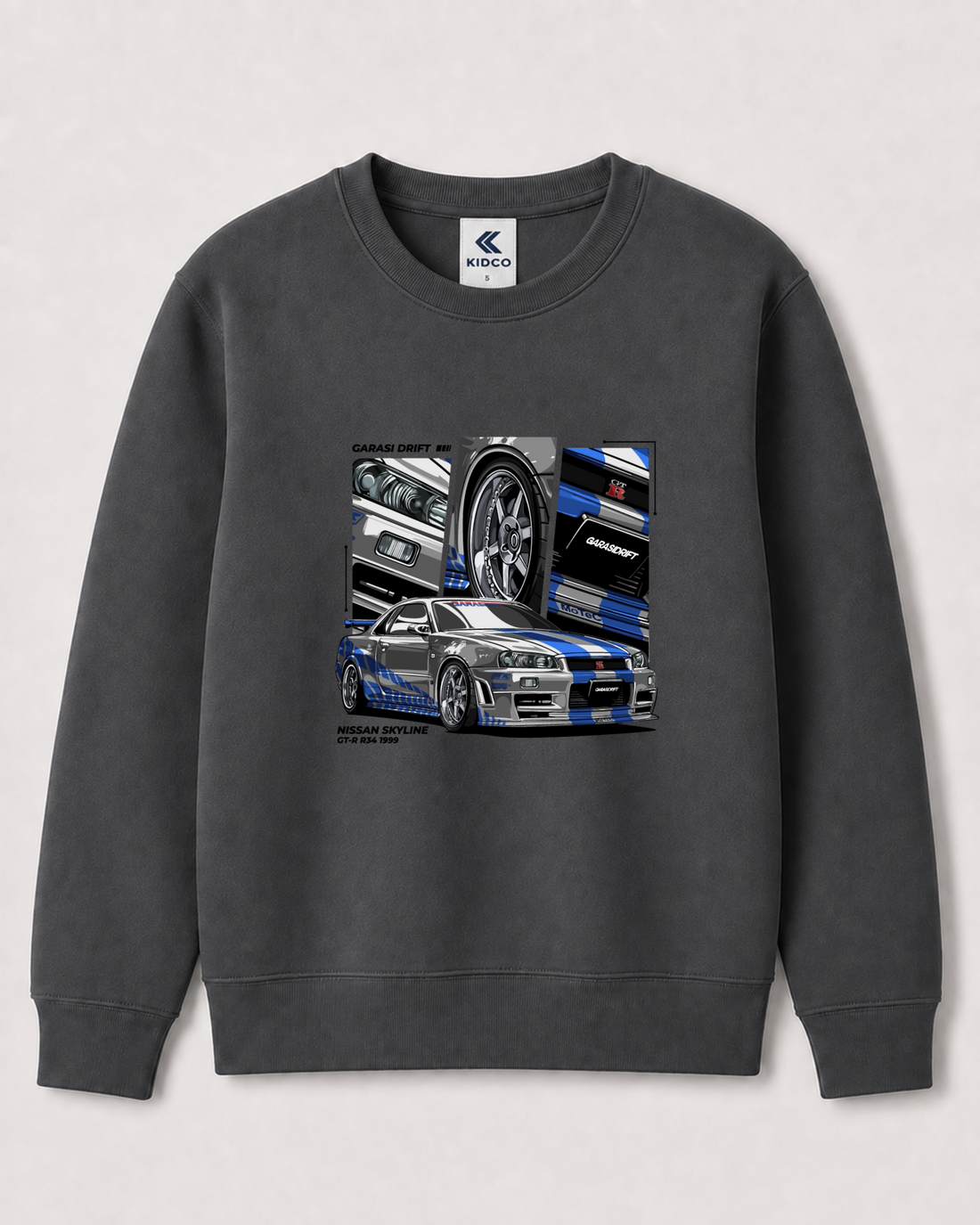Dark Grey Sweatshirt back 3159