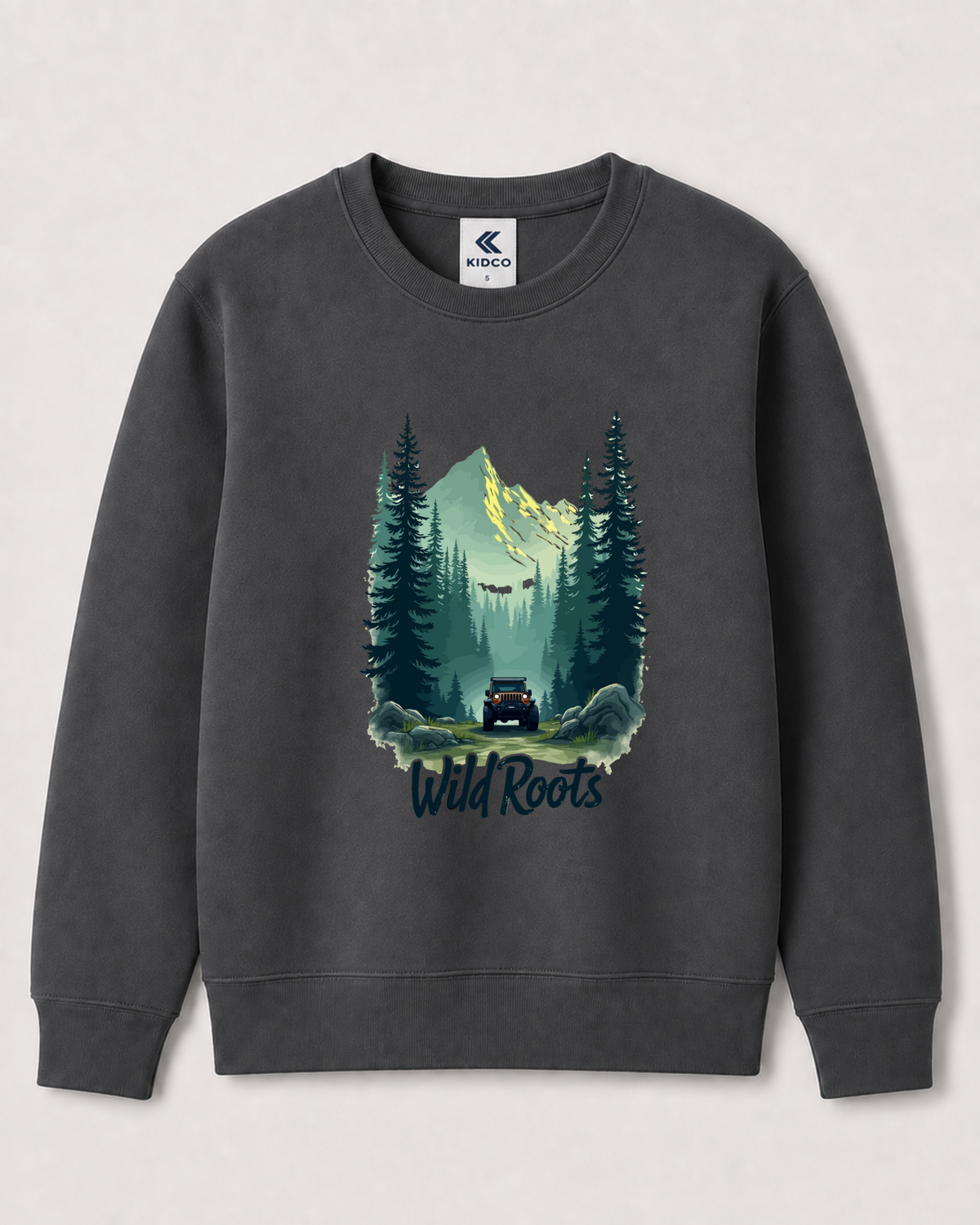 Dark Grey Sweatshirt back 3335