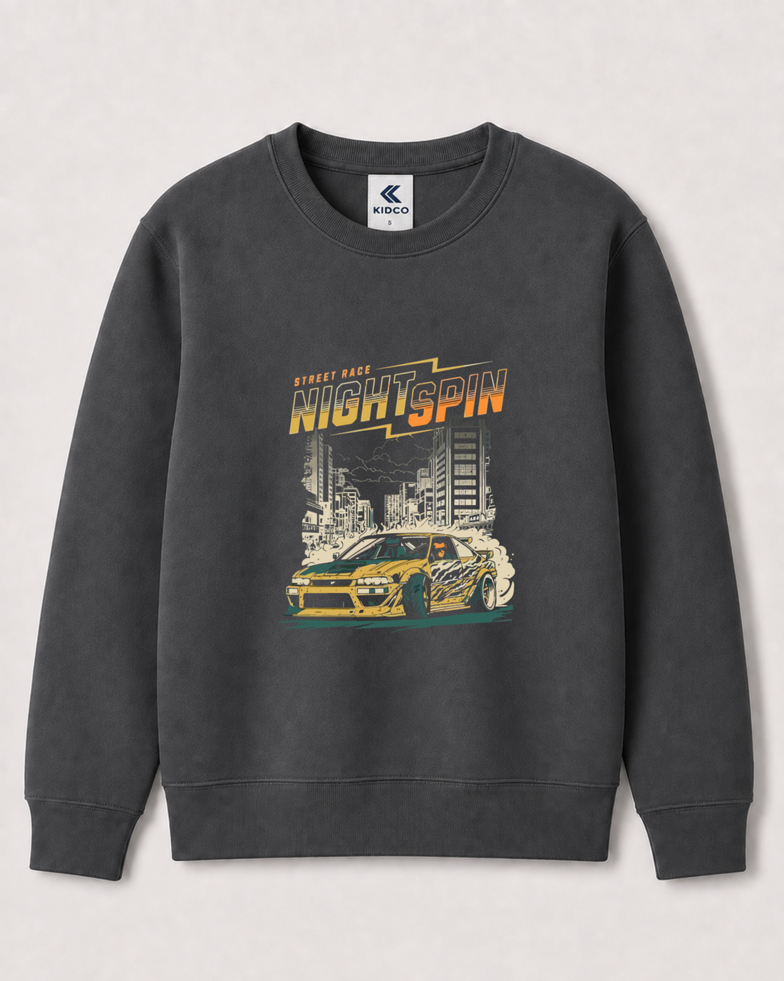 Dark Grey Sweatshirt back 3342