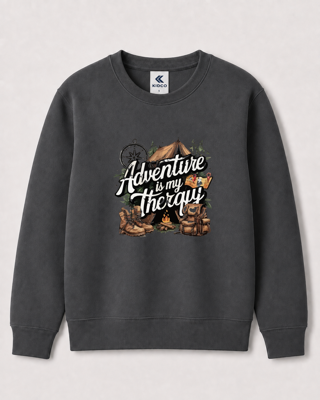 Dark Grey Sweatshirt back 3364