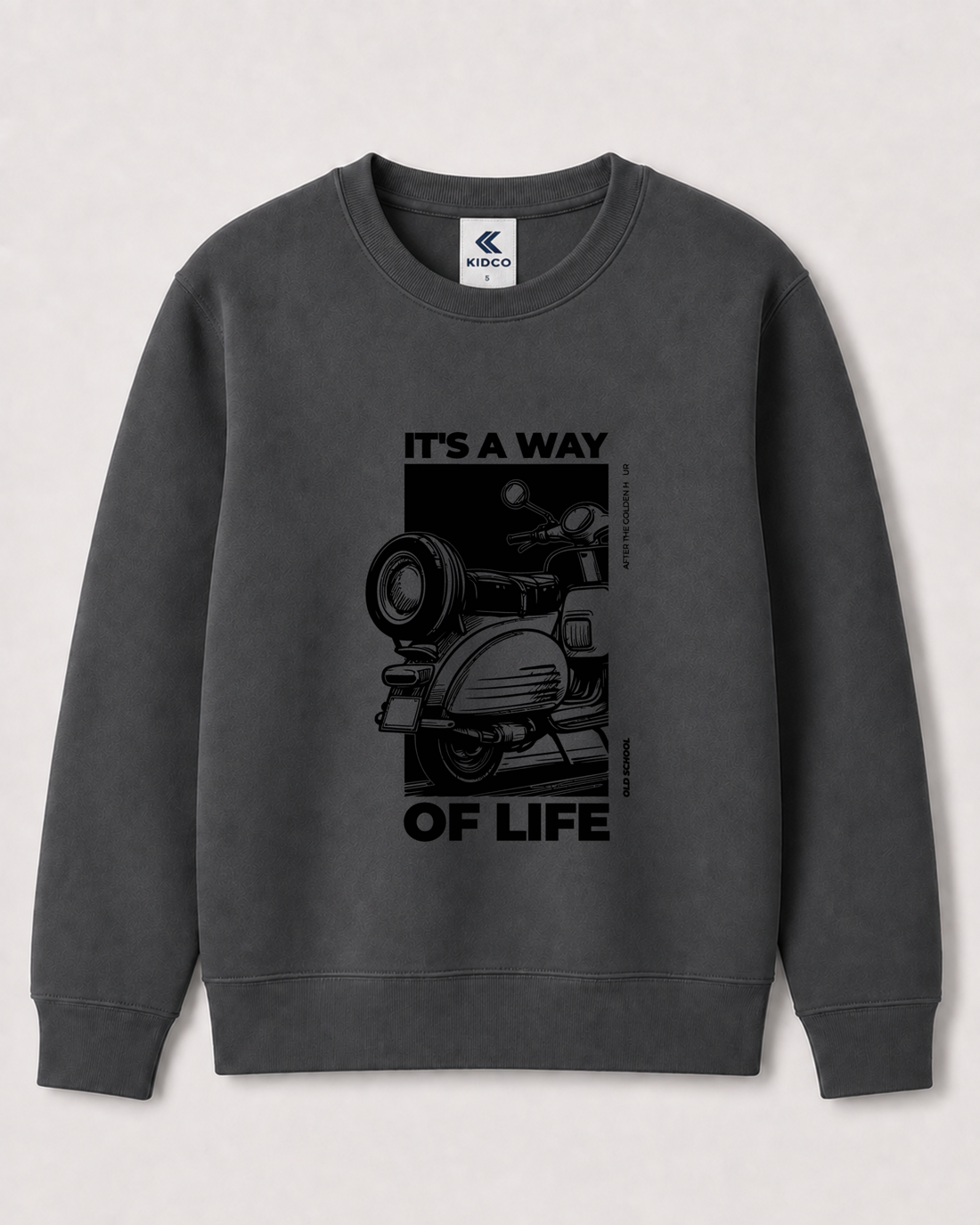 Dark Grey Sweatshirt back 3374