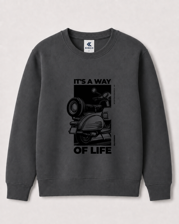 Dark Grey Sweatshirt back 3374