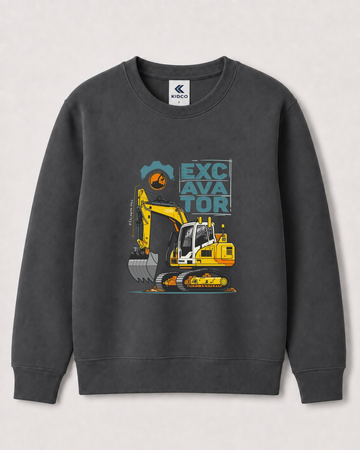 Dark Grey Sweatshirt back 3386