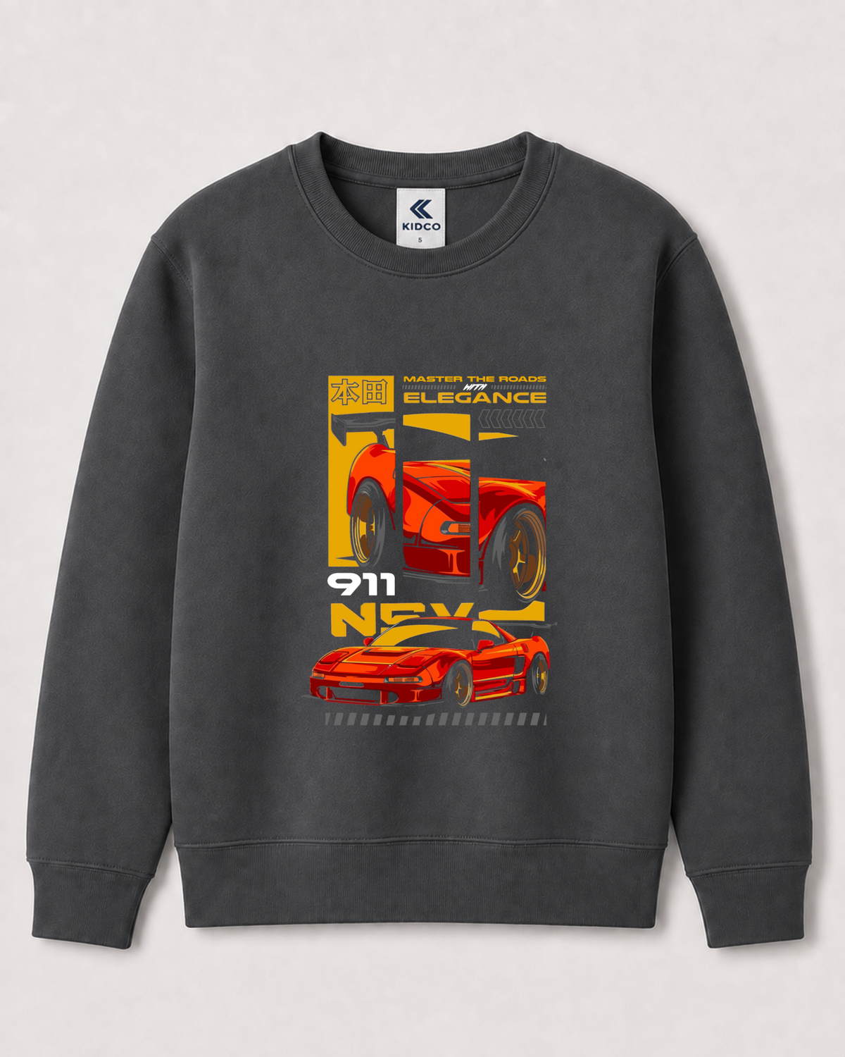 Dark Grey Sweatshirt back 3389