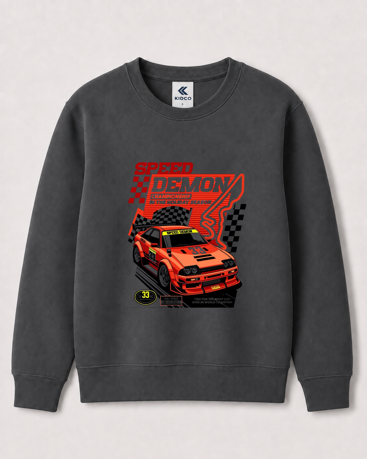 Dark Grey Sweatshirt back 3396