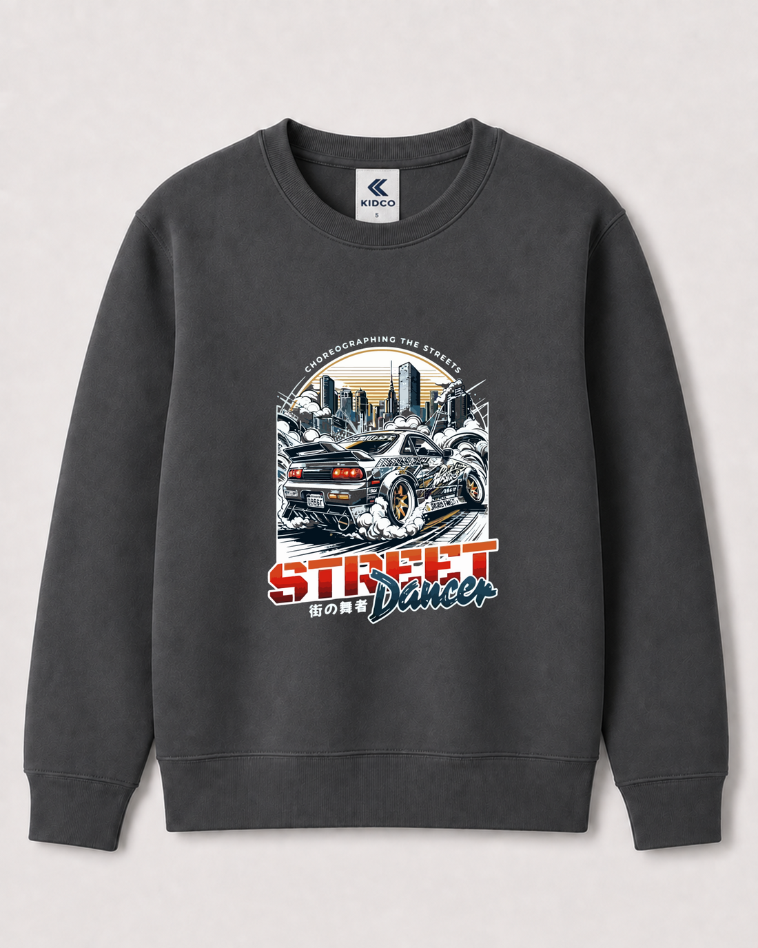 Dark Grey Sweatshirt back 3411