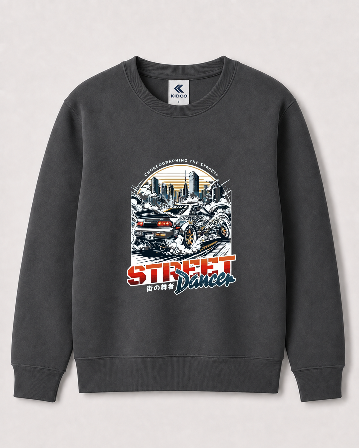 Dark Grey Sweatshirt back 3411
