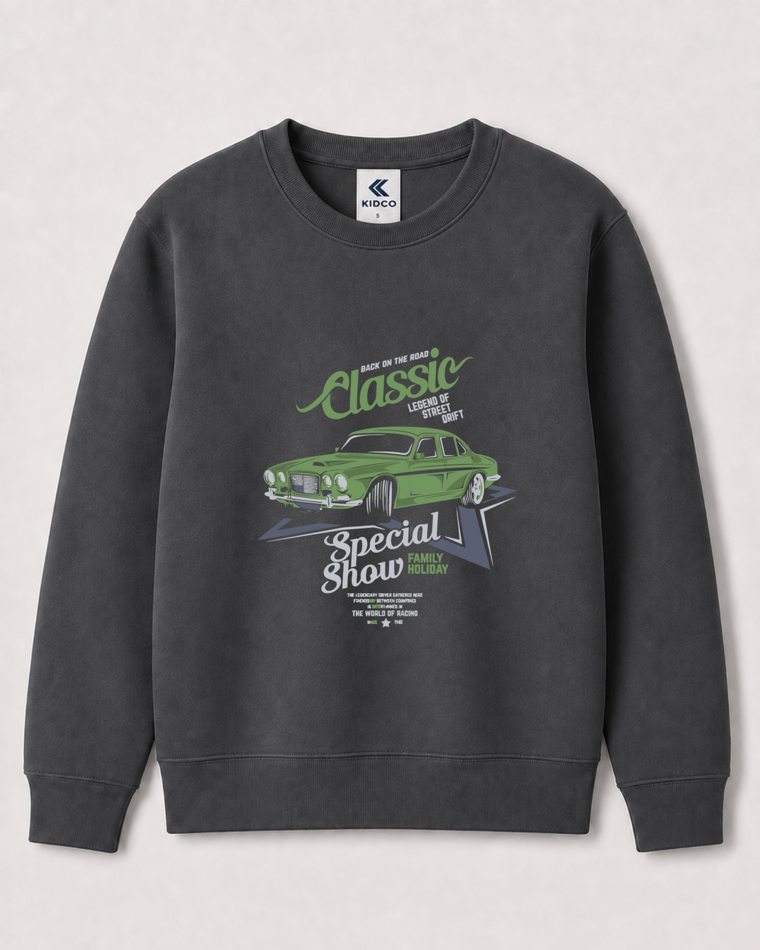 Dark Grey Sweatshirt back 3421