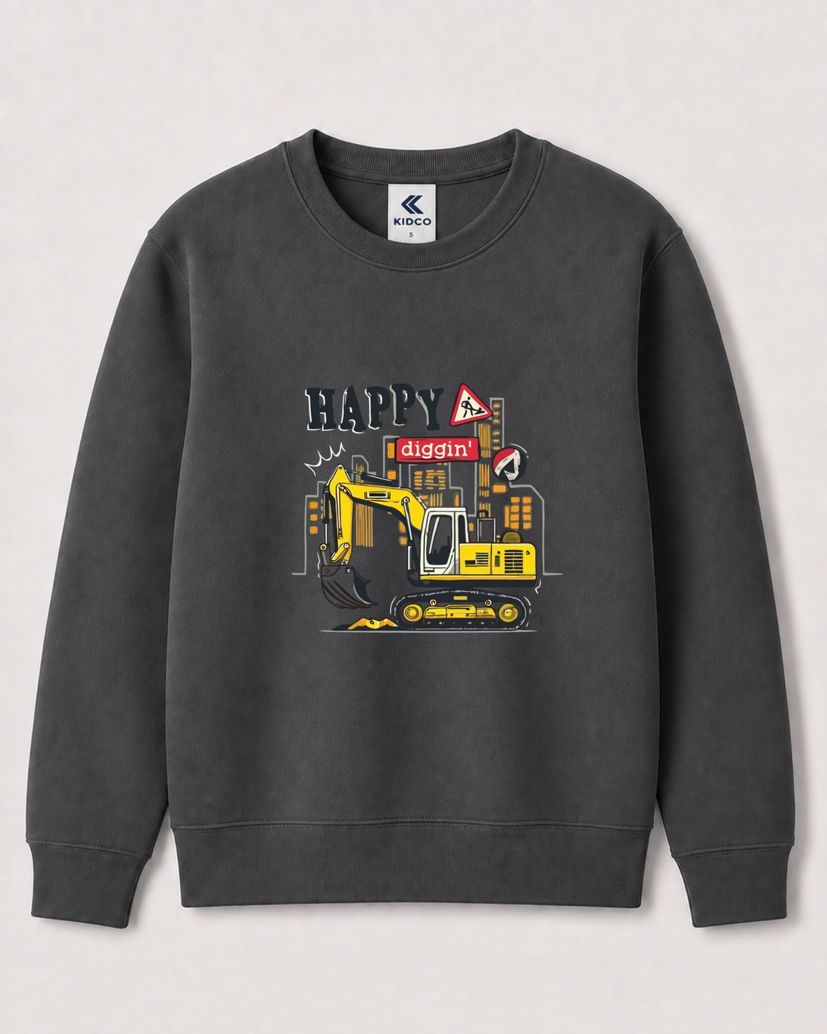 Dark Grey Sweatshirt back 3422