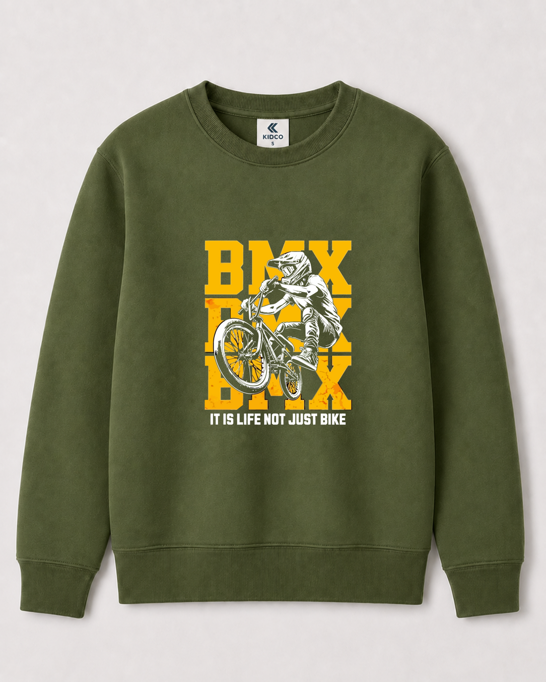Olive Green Sweatshirt back 3318