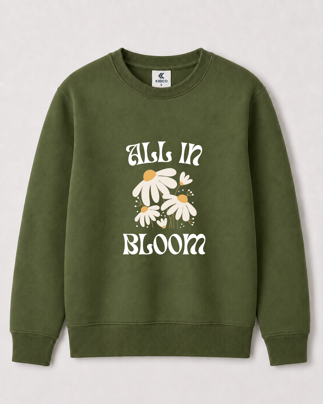 Olive Green Sweatshirt back 3345