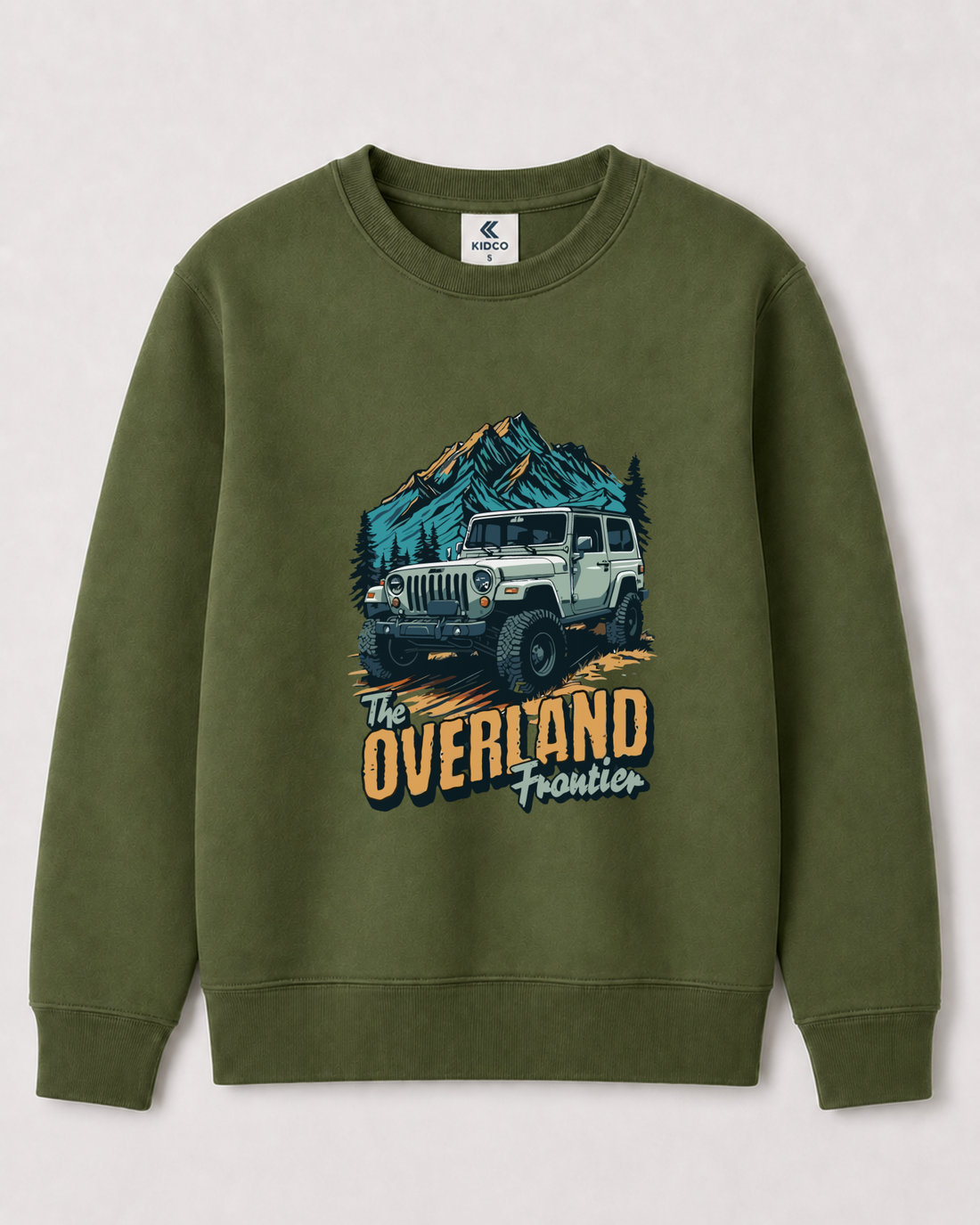 Olive Green Sweatshirt back 3352