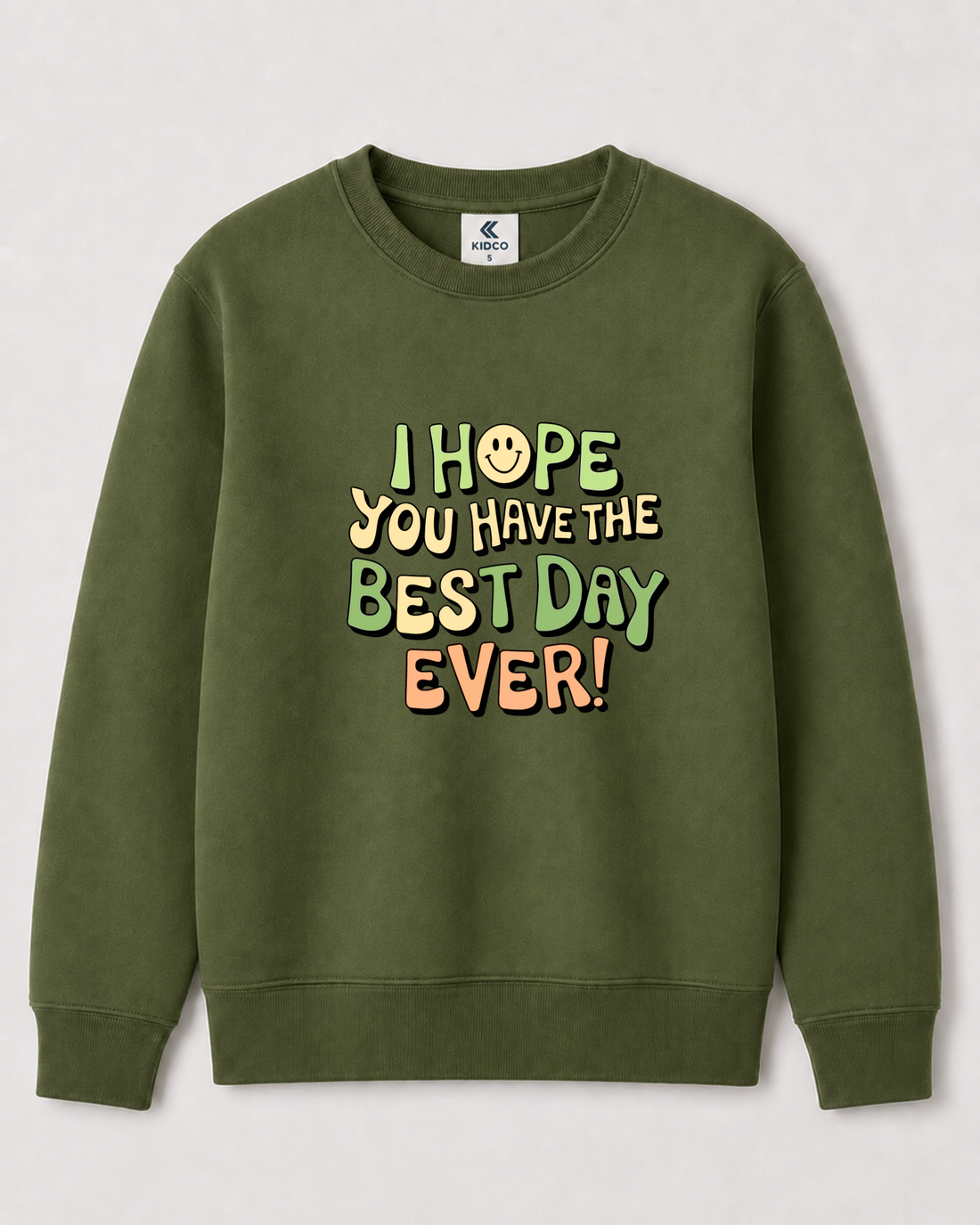 Olive Green Sweatshirt back 3359