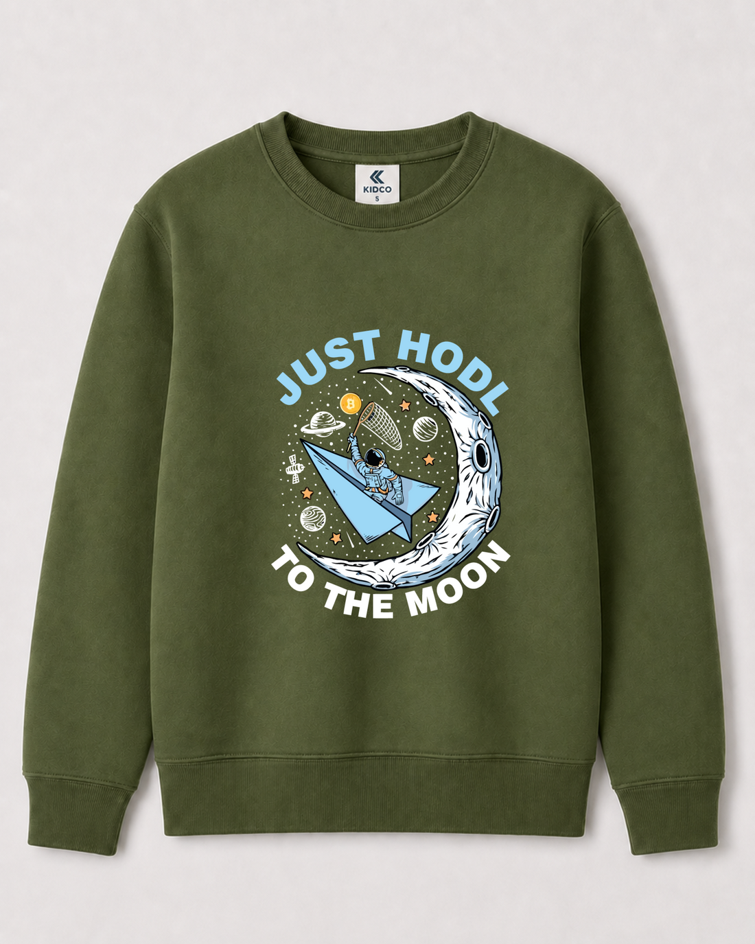 Olive Green Sweatshirt back 3360