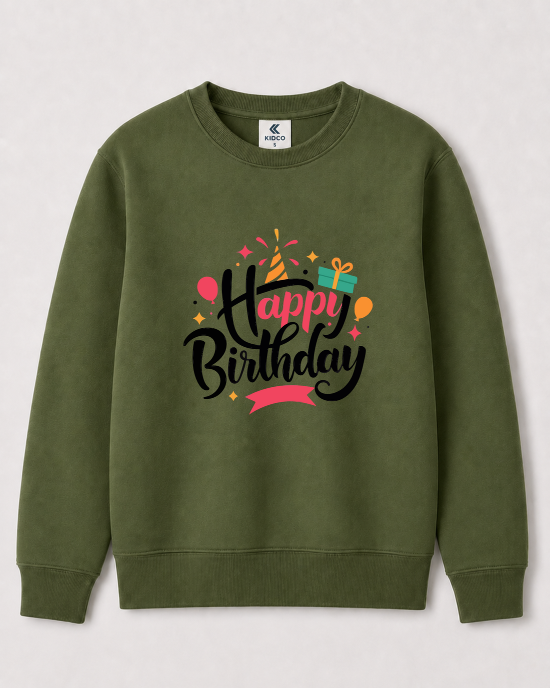 Olive Green Sweatshirt back 3391