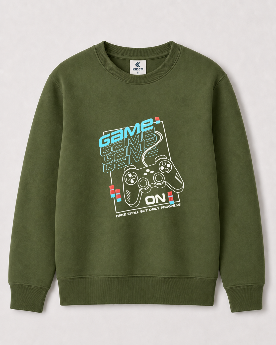 Olive Green Sweatshirt back 3407