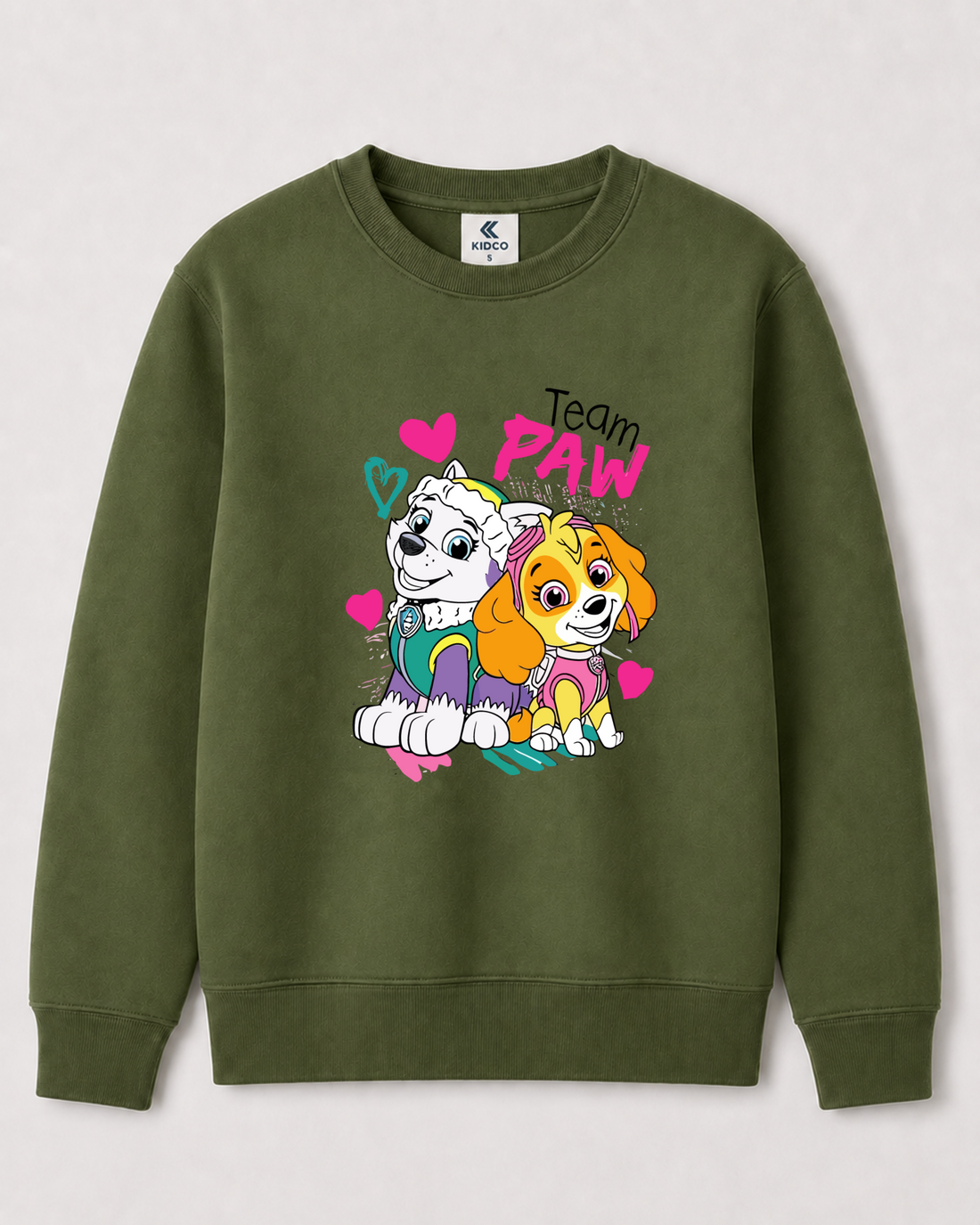 Olive Green Sweatshirt back 3432