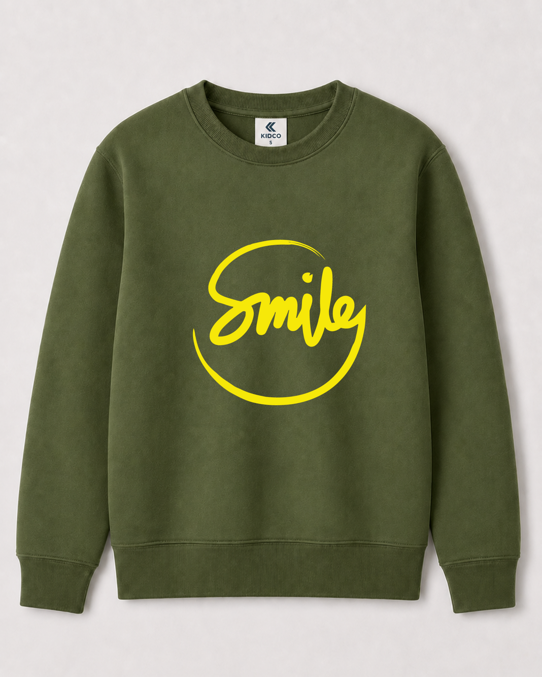 Olive Green Sweatshirt back 3436