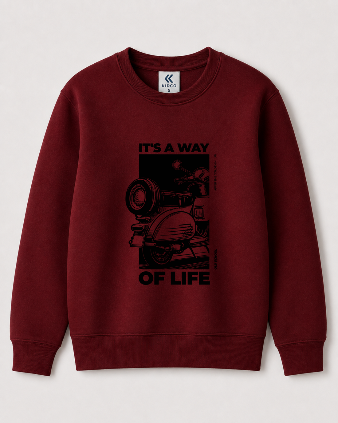 Red Sweatshirt back 3374