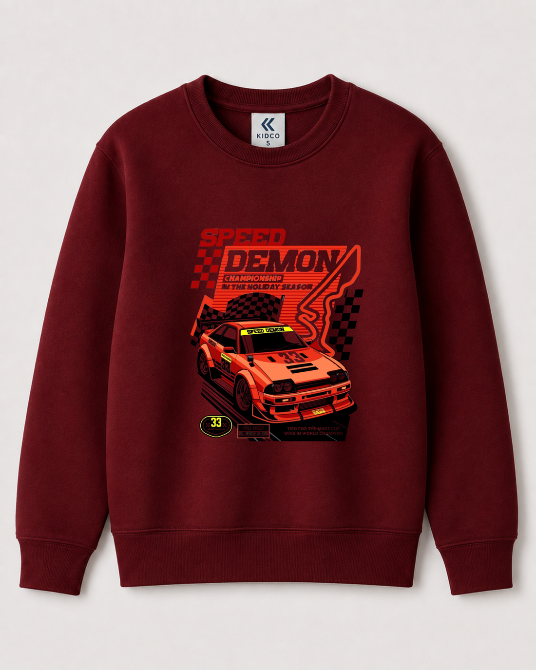 Red Sweatshirt back 3396